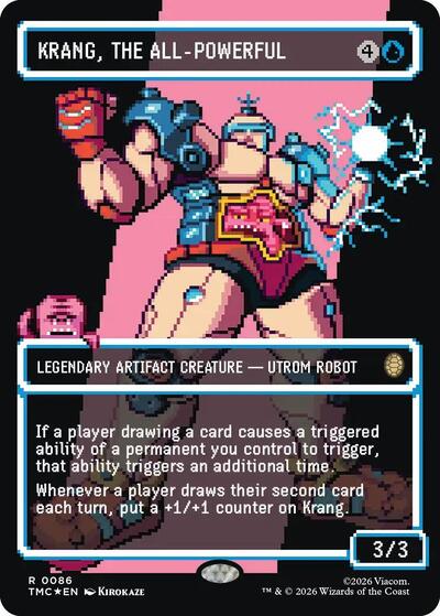 Krang, the All-Powerful (Borderless) (Surge Foil) (Commander: Teenage Mutant Ninja Turtles) Near Mint Foil