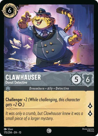 Clawhauser - Donut Detective (Whispers in the Well) Near Mint Cold Foil
