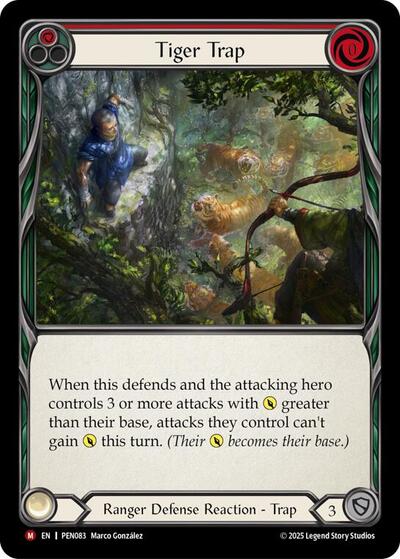 Tiger Trap (Red) (Compendium of Rathe) Near Mint Foil