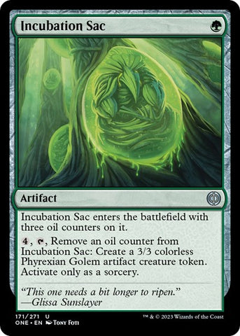 Incubation Sac (Phyrexia: All Will Be One) Near Mint Foil