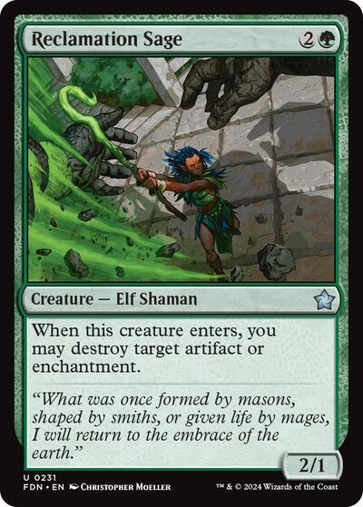 Reclamation Sage (Foundations) Near Mint Foil