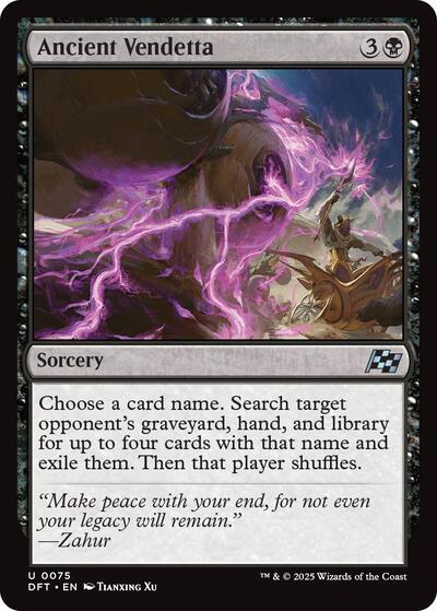 Ancient Vendetta (Aetherdrift) Near Mint Foil