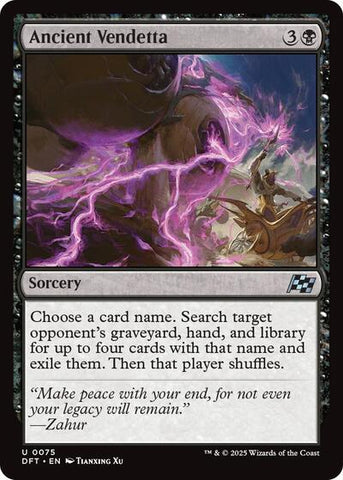 Ancient Vendetta (Aetherdrift) Near Mint Foil