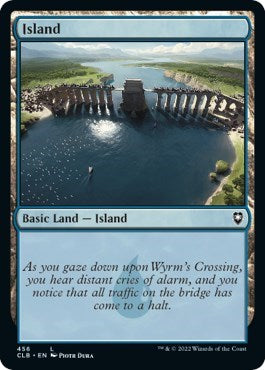Island (456) (Commander Legends: Battle for Baldur's Gate) Near Mint Foil