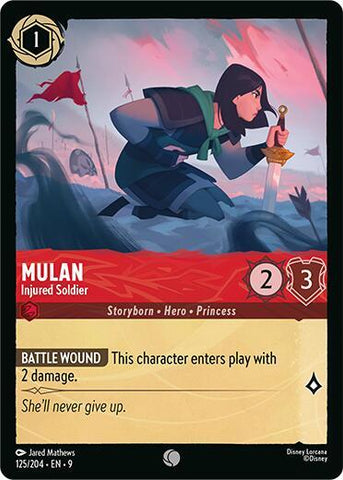 Mulan - Injured Soldier (Fabled) Near Mint Cold Foil