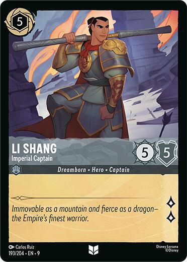 Li Shang - Imperial Captain (Fabled) Near Mint