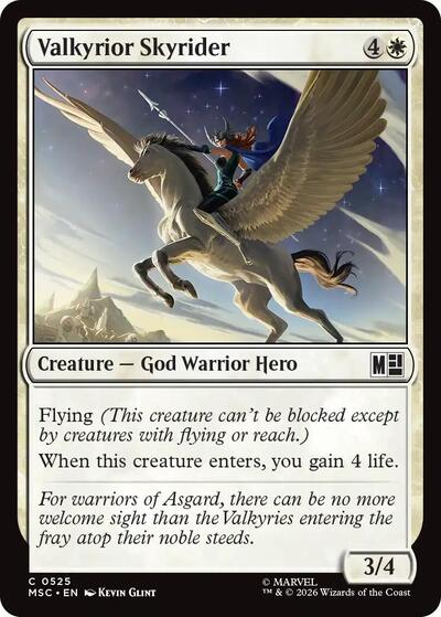 Valkyrior Skyrider (Commander: Marvel Super Heroes) Near Mint Foil