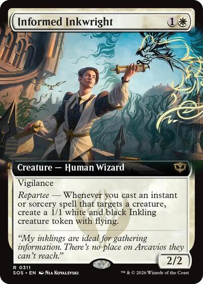 Informed Inkwright (Extended Art) (Secrets of Strixhaven) Near Mint