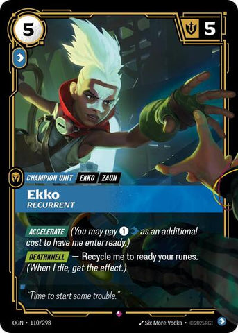 Ekko Recurrent (Origins) Near Mint Foil