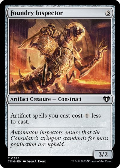 Foundry Inspector (Commander Masters) Light Play Foil