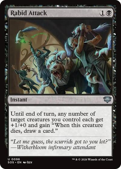 Rabid Attack (Secrets of Strixhaven) Near Mint Foil