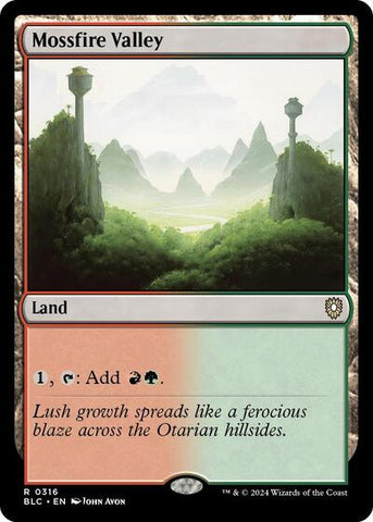 Mossfire Valley (Commander: Bloomburrow) Near Mint