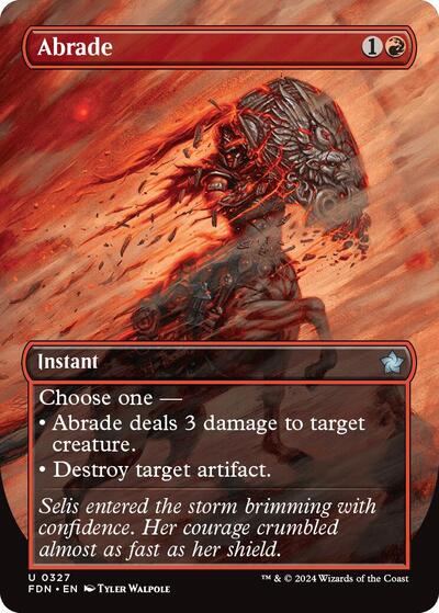 Abrade (Borderless) (Foundations) Near Mint
