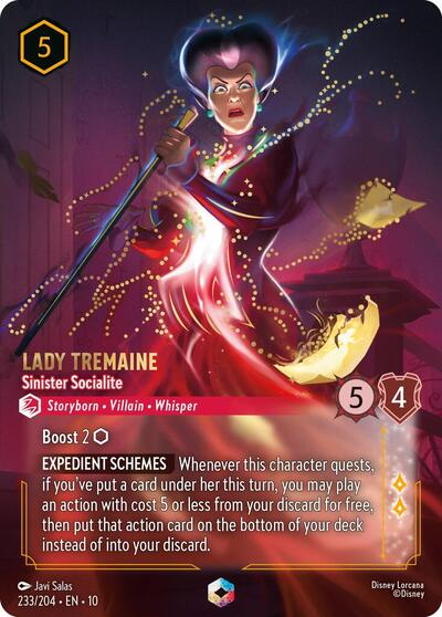 Lady Tremaine - Sinister Socialite (Enchanted) (Whispers in the Well) Near Mint Holofoil