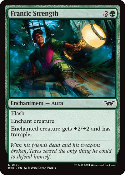 Frantic Strength (Duskmourn: House of Horror) Near Mint Foil
