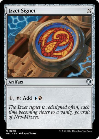 Izzet Signet (Commander: Bloomburrow) Near Mint