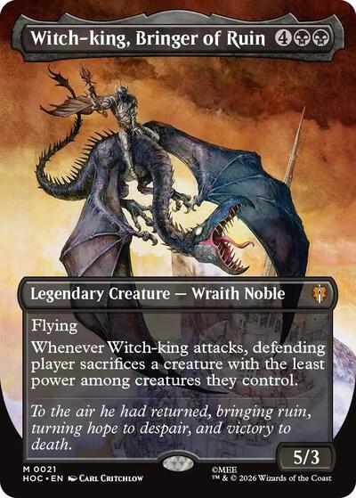 Witch-king, Bringer of Ruin (Borderless) (The Hobbit: Eternal-Legal) Near Mint Foil
