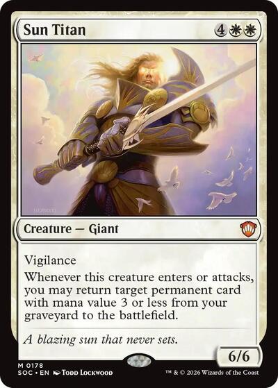 Sun Titan (Commander: Secrets of Strixhaven) Near Mint