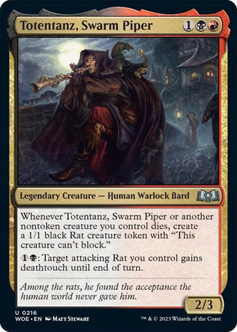 Totentanz, Swarm Piper (Wilds of Eldraine) Near Mint Foil