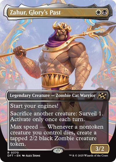 Zahur, Glory's Past (Borderless) (Aetherdrift) Light Play Foil