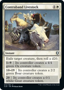 Contraband Livestock (Commander Legends: Battle for Baldur's Gate) Near Mint Foil
