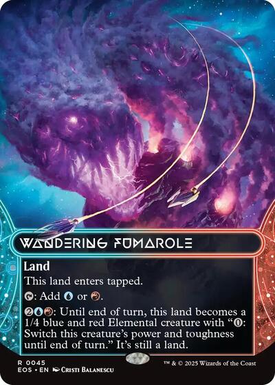Wandering Fumarole (0045) (Borderless) (Stellar Sights) Near Mint