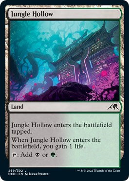 Jungle Hollow (Kamigawa: Neon Dynasty) Near Mint Foil