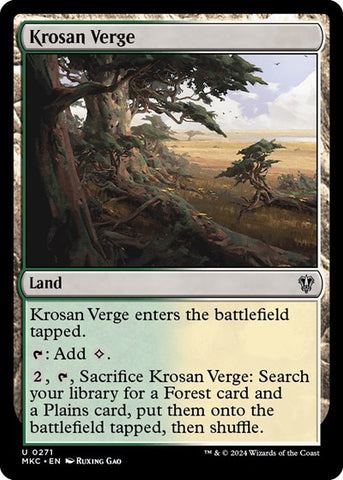 Krosan Verge (Commander: Murders at Karlov Manor) Near Mint