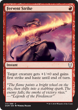 Fervent Strike (Dominaria) Near Mint Foil