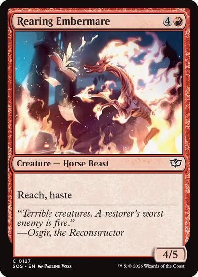Rearing Embermare (Secrets of Strixhaven) Near Mint Foil