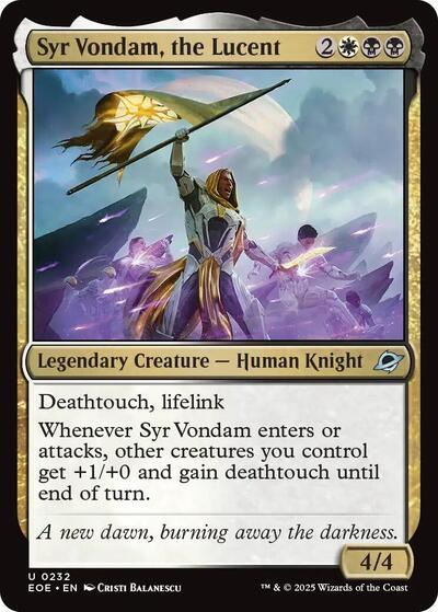 Syr Vondam, the Lucent (Edge of Eternities) Near Mint