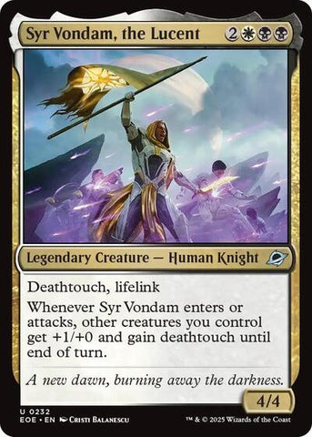 Syr Vondam, the Lucent (Edge of Eternities) Near Mint