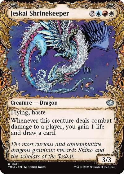 Jeskai Shrinekeeper (Showcase) (Tarkir: Dragonstorm) Near Mint Foil