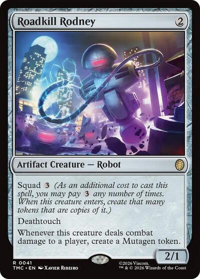 Roadkill Rodney (Commander: Teenage Mutant Ninja Turtles) Near Mint Foil