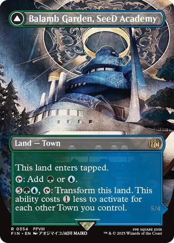 Balamb Garden, SeeD Academy (Borderless) (Universes Beyond: FINAL FANTASY) Near Mint Foil