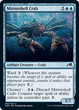 Mirrorshell Crab (Kamigawa: Neon Dynasty) Near Mint Foil