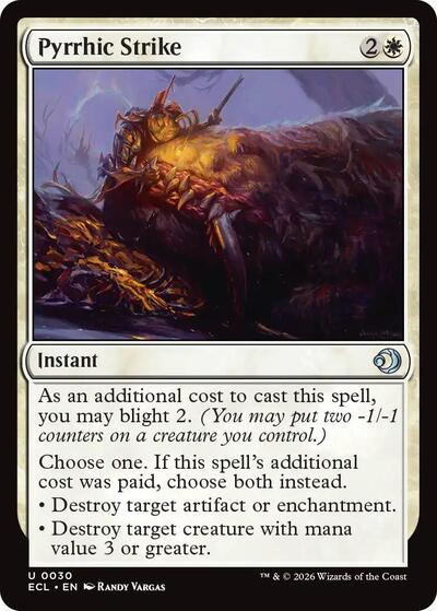 Pyrrhic Strike (Lorwyn Eclipsed) Near Mint