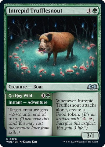 Intrepid Trufflesnout (Wilds of Eldraine) Near Mint Foil