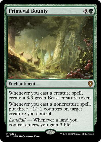 Primeval Bounty (Commander: Bloomburrow) Near Mint