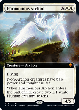 Harmonious Archon (Extended Art) (Throne of Eldraine) Near Mint