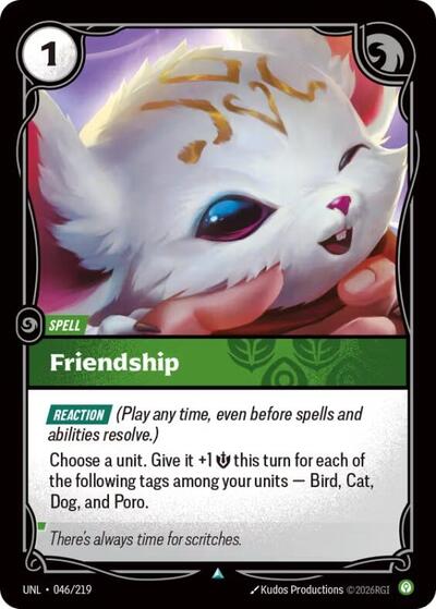 Friendship (Unleashed) Near Mint Foil