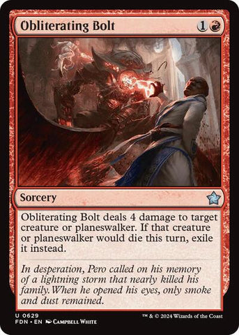 Obliterating Bolt (Foundations) Near Mint