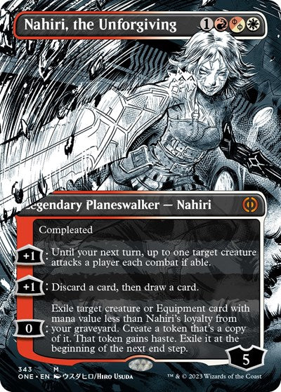 Nahiri, the Unforgiving (Borderless) (Phyrexia: All Will Be One) Near Mint Foil