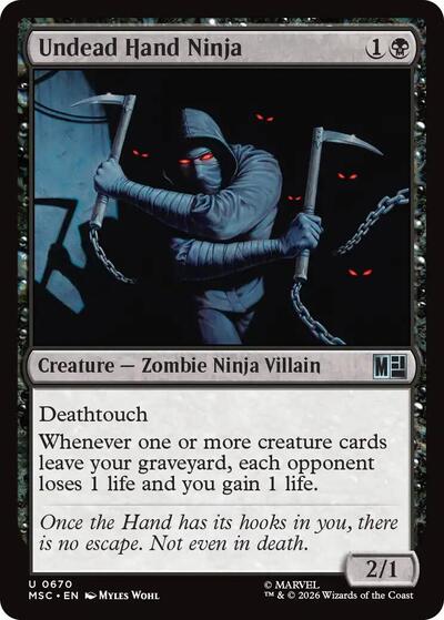 Undead Hand Ninja (Commander: Marvel Super Heroes) Near Mint Foil