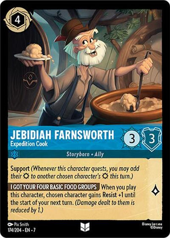 Jebidiah Farnsworth - Expedition Cook (Archazia's Island) Near Mint