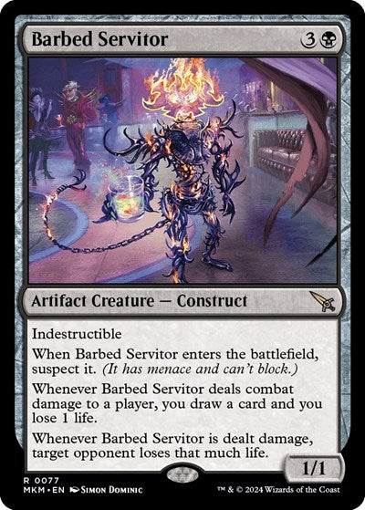 Barbed Servitor (Murders at Karlov Manor) Near Mint Foil