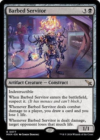 Barbed Servitor (Murders at Karlov Manor) Near Mint Foil