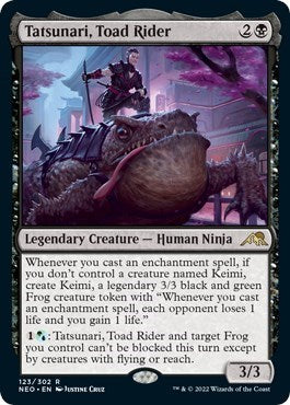 Tatsunari, Toad Rider (Kamigawa: Neon Dynasty) Near Mint