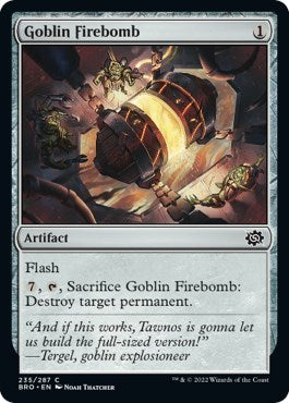 Goblin Firebomb (The Brothers' War) Near Mint Foil