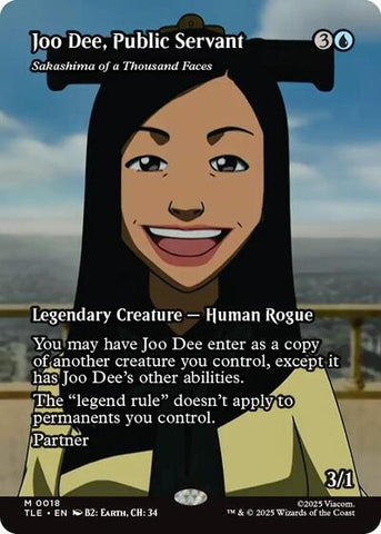 Joo Dee, Public Servant - Sakashima of a Thousand Faces (Borderless) (Avatar: The Last Airbender: Eternal-Legal) Near Mint